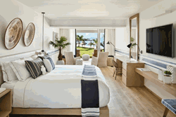 LUX* Grand Gaube - Mauritius. Junior suite bedroom.
